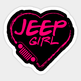 Jeep girl Sticker